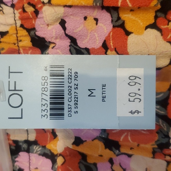 Size p m multi color ruffled bottom skirt so cute  from the Loft - Picture 4 of 4